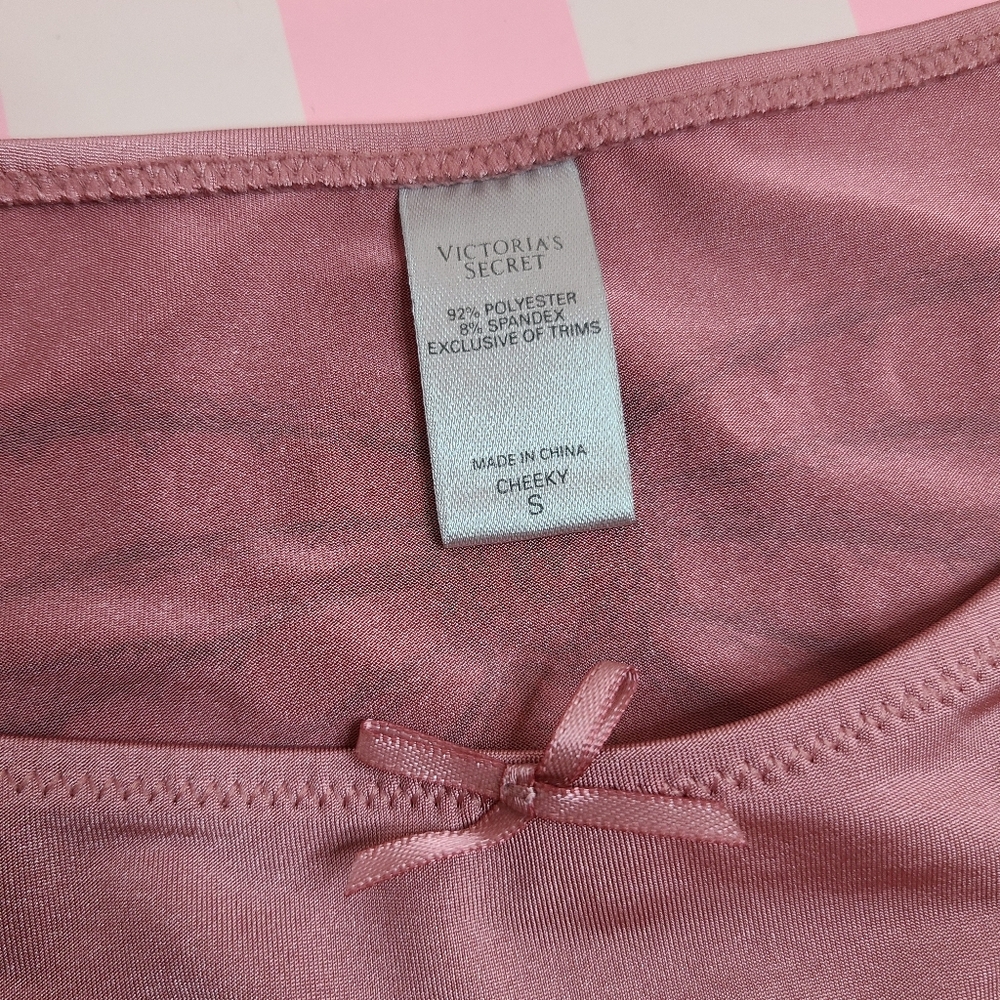 VTG VS Sexy Little Things Silky Satin Ruffle Cheeky Panty Size Sm - Picture 5 of 6